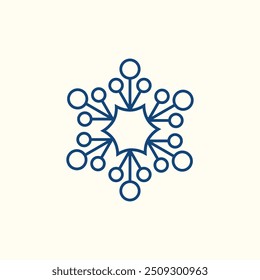 Ícone Design da conexão de Dados do Círculo.