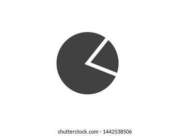 Circle Data share graph icon vector 