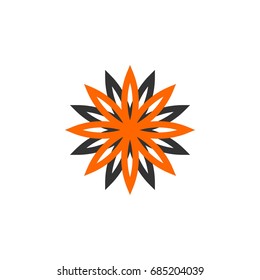 Circle Decorative Flower Logo Template Illustration Design. Vector EPS 10.