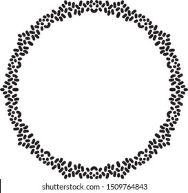 circle decorative frame doodle hand drawn illustration ornate geometry 