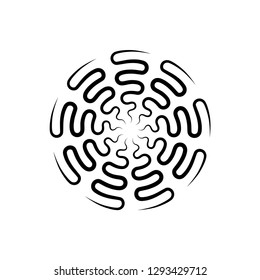 circle, decorative icon logo vector