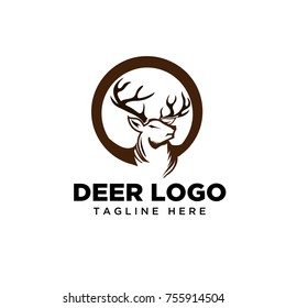 circle deer logo  