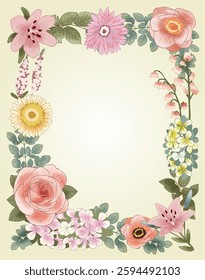 A circle of delicate charm. #HandpaintedWreath