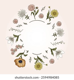 A circle of delicate charm. #HandpaintedWreath