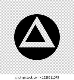  circle delta icon symbol vector template
