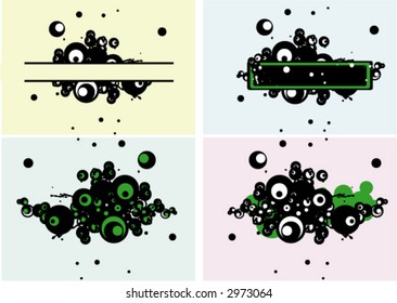 circle design, background and frame, can change colors