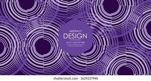 Circle design background with overlapping circles pattern