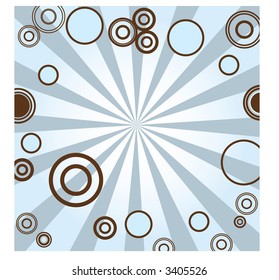 circle design brown and blue vector