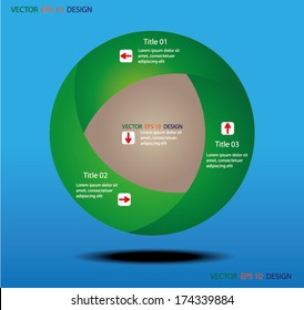 Circle design clean number of template, graphic, website advertise or banners II