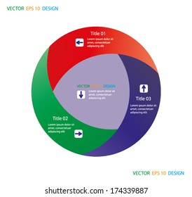 Circle design clean number of template, graphic, website advertise or banners IV
