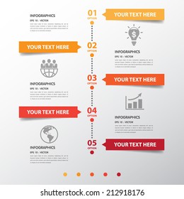 Circle Design clean number timeline template/graphic or website .Vector/EPS10