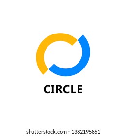 Circle design concept. Logo design vector template for company. Design for greeting cards, banner or print.