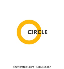 Circle design concept. Logo design vector template for company. Design for greeting cards, banner or print.
