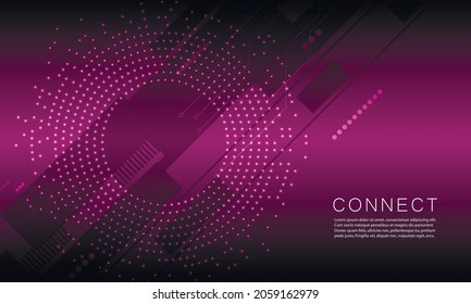 Circle design for cover design. Vector design template. Abstract circle geometric shape. Graphic element vector. Line style vector. Artistic backdrop