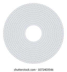 Elemento de diseño circular. Patrón de rotación geométrica abstracta. Arte vectorial.