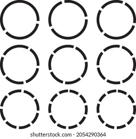 circle Design element. Abstract geometric shape