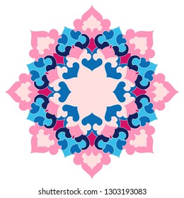 Circle design element in arabic style