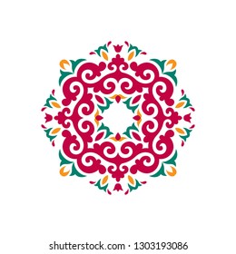 Circle design element in arabic style