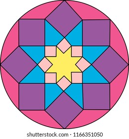 Circle design element. geometric mandalas. Rotation circular lines pattern. Vector art.