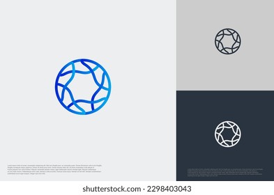 elementos de diseño de círculo plantilla de vector del logotipo de la compañía abstracta