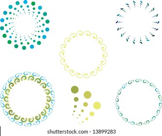 circle design elements for logos