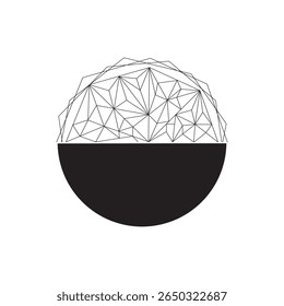 Diseño circular con líneas geométricas