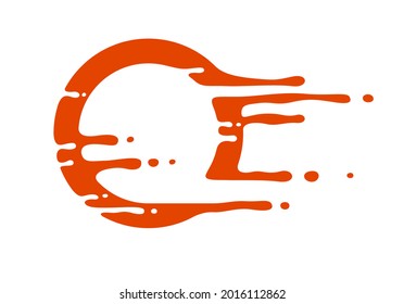 Diseño circular con formas de fusión líquida de formas de diseño vectorial aislado en fondo blanco, icono de símbolo o logotipo con pintura disuelta.
