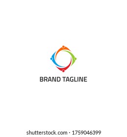 circle design logo vector icon