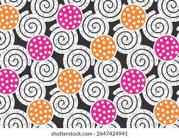 Circle Design Pattern, background, texture, fabric.