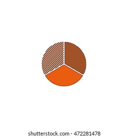 Circle diagram. Business chart element.