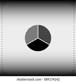 Circle diagram. Business chart element.