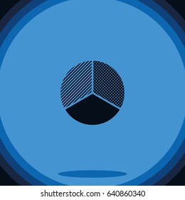 Circle diagram. Business chart element.