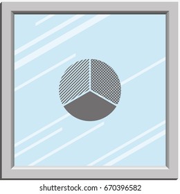 Circle diagram. Business chart element.