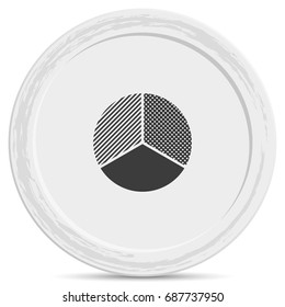 Circle diagram. Business chart element.