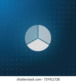 Circle diagram. Business chart element.