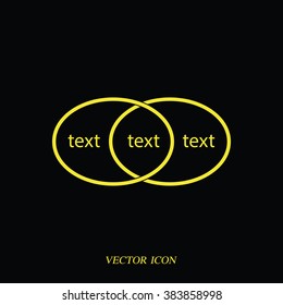 Circle diagram, graph, presentation and chart. Business concept with 2 options, parts, steps or processes.