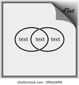 Circle diagram, graph, presentation and chart. Business concept with 2 options, parts, steps or processes.
