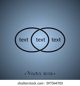 Circle diagram, graph, presentation and chart. Business concept with 2 options, parts, steps or processes.