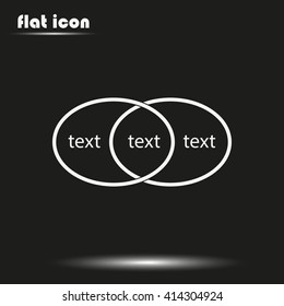 Circle diagram, graph, presentation and chart. Business concept with 2 options, parts, steps or processes.