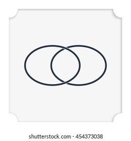 Circle diagram, graph, presentation and chart. Business concept with 2 options, parts, steps or processes.