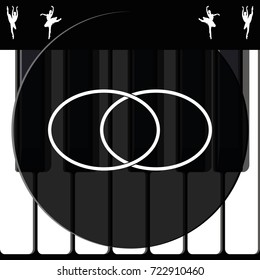 Circle diagram, graph, presentation and chart. Business concept with 2 options, parts, steps or processes.