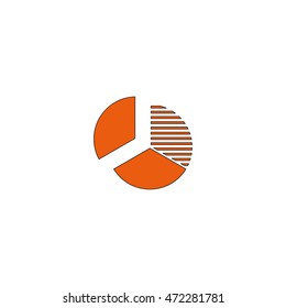 Circle diagram icon.
