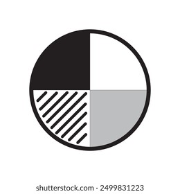 circle diagram icon vector illustration design template