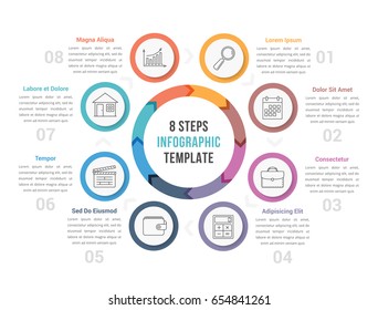 8,156 Circular infographic 8 Images, Stock Photos & Vectors | Shutterstock