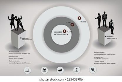 Circle diagram,business concept,vector
