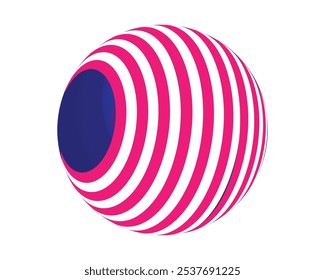 um círculo com cores diferentes e design criativo