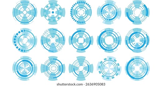 Circle Digital Technology Blue Set