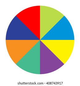 Circle Divided Into 10 Equal Parts