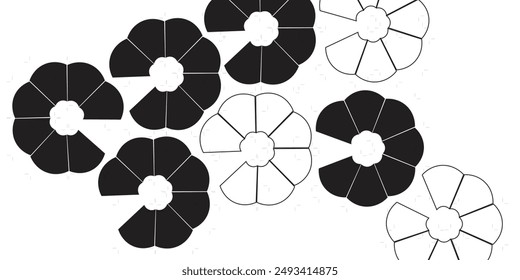 Circle division infographic loading icon. Pie chart divided 8 equal parts. Pizza or donut round diagram. Infographic circular wheel fraction