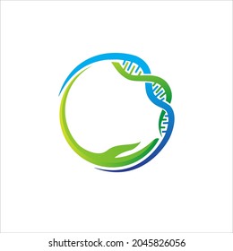 circle dna care logo designs simple modern for medical and health